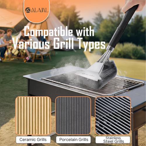 Bbq grill cleaning - cleaning, brush
